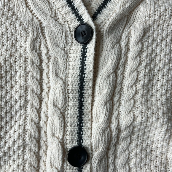 Taylor Swift Cardigan White Folklore Cardigan Sweater V Neck Shoptown Boutique - Picture 5 of 14